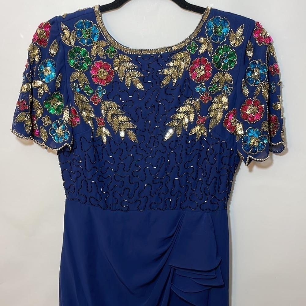 ASOS Virgos Lounge Tall Arian Embellished Maxi Dress
With Frill Wrap Skirt - Picture 5 of 13